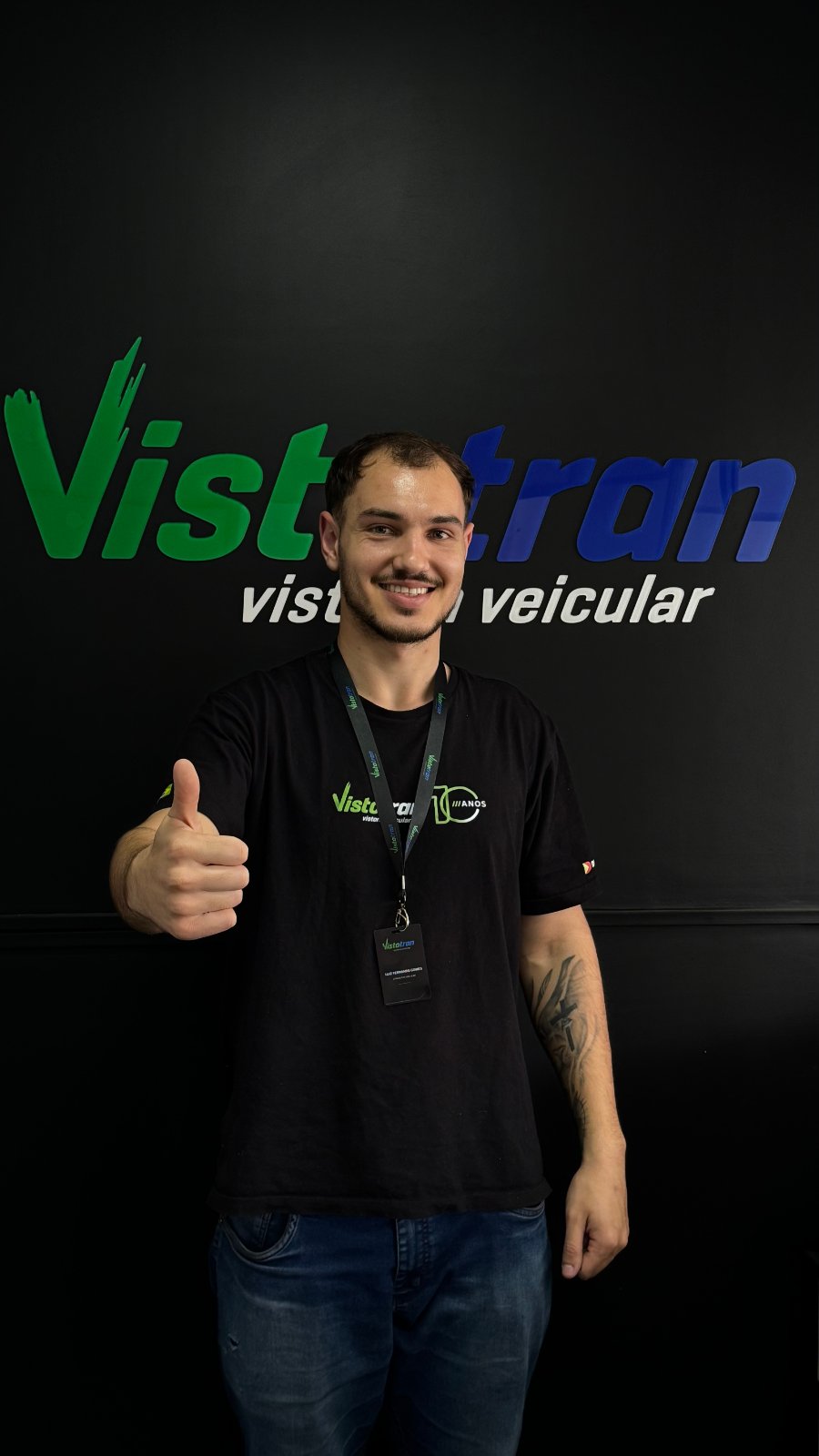Profissional da equipe Vistotran